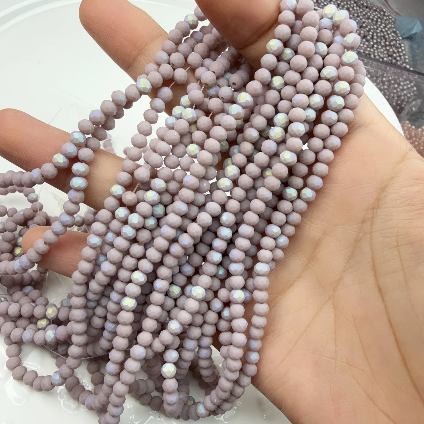 0 0今日新作 磁器色キラキラ 4ミリ(0612)