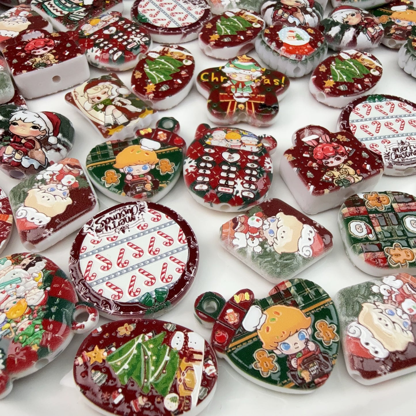 0 0クリスマスPM 浮彫 アクリル混ぜ(1016)