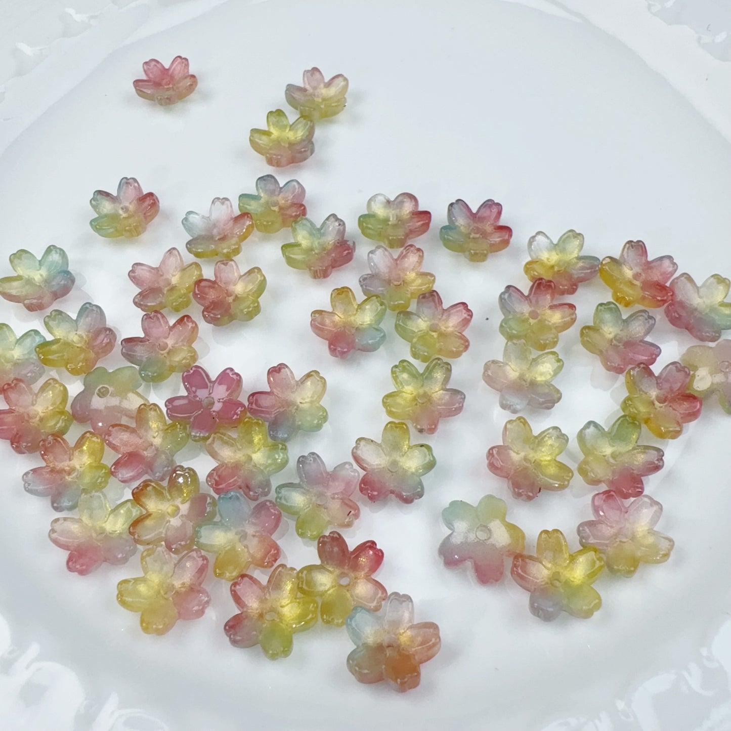 3-G 水墨桜 ガラスパーツ(0125)