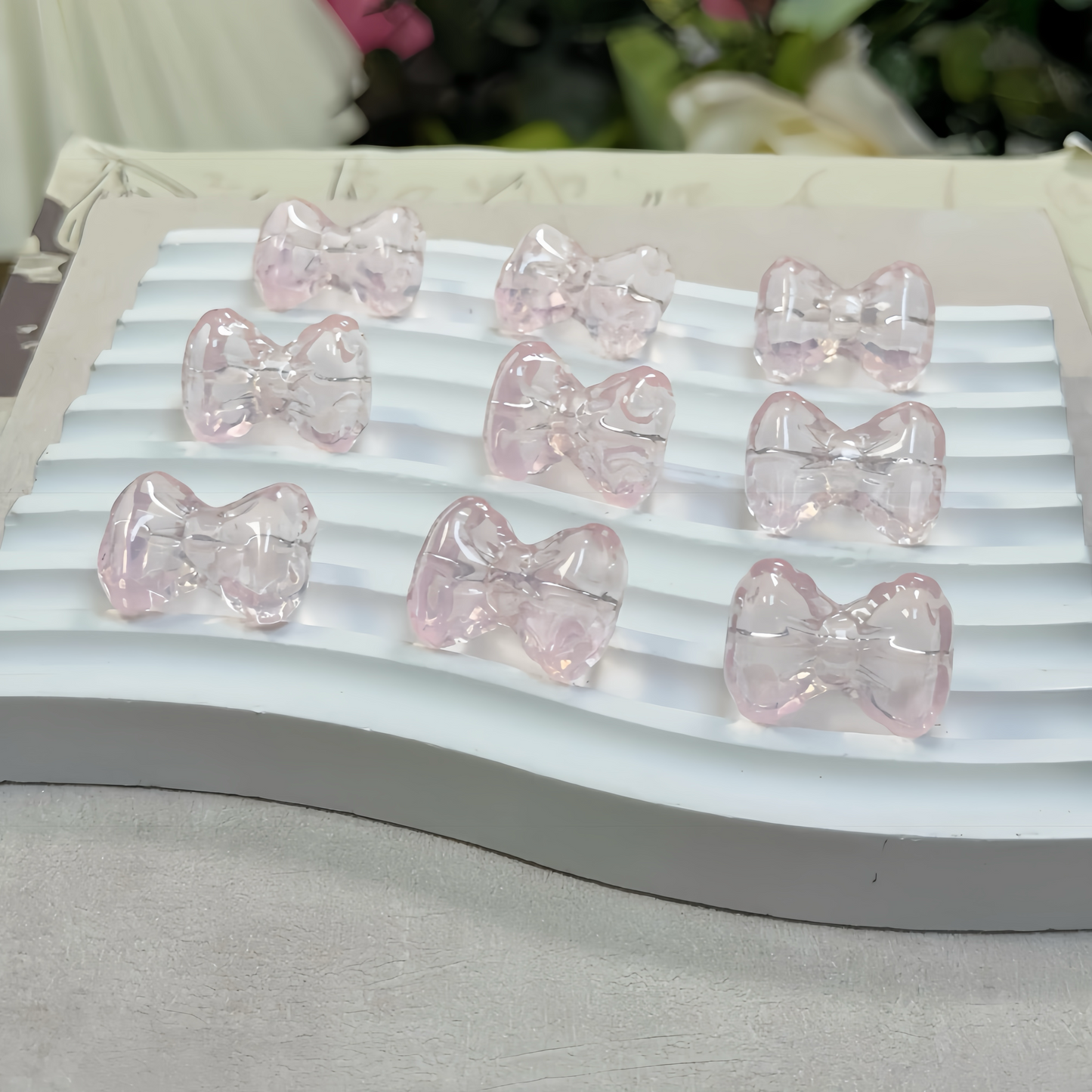 0 0今日新作 ガラスリボン(0614)