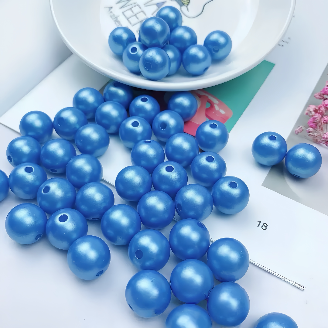 0 0今日新作 単色パール色ビーズ-8ミリ(0601)