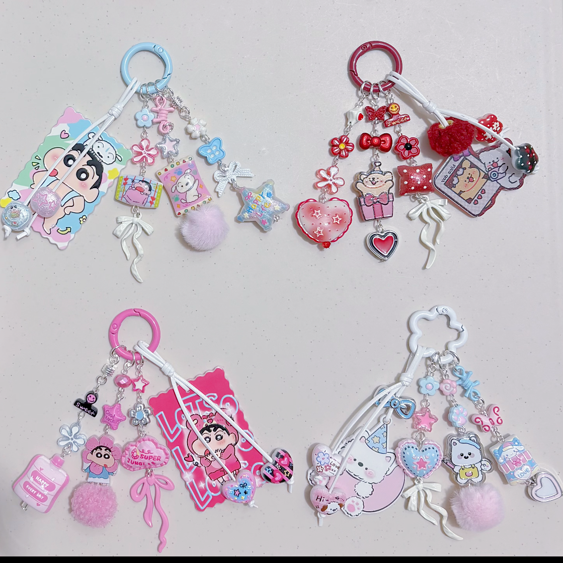 0 0今日新作 ツヤツヤ不規則クリアお花(0308)