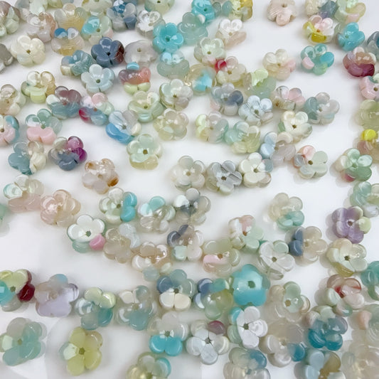 0 0今日新作 10ミリ花混ぜー酢酸 (0301)