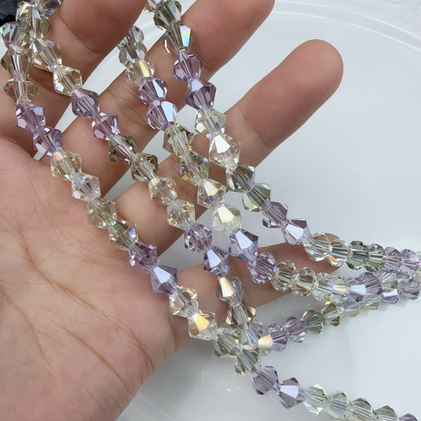 0 0今日新色 菱形カット-8ミリカラフル(0917)