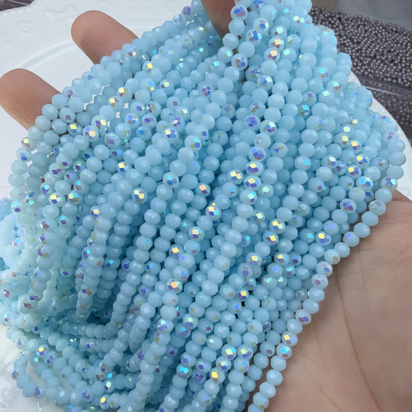 0 0今日新作 磁器色キラキラ 4ミリ(0612)