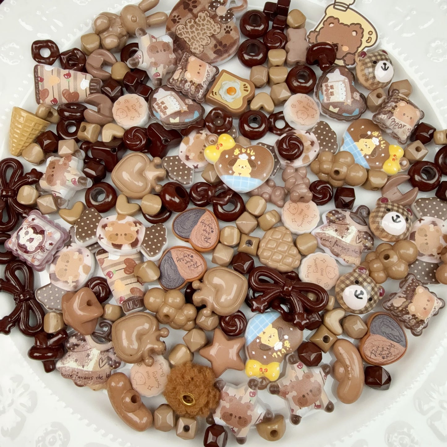 0 0今日新作 熊ちゃん アクリル混ぜ(1130)