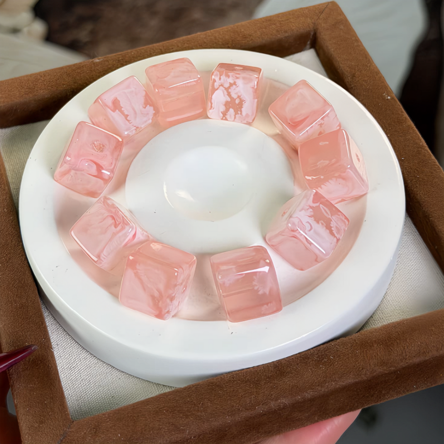 0 0今日新作 ゼリー ガラスキューブ (0124)