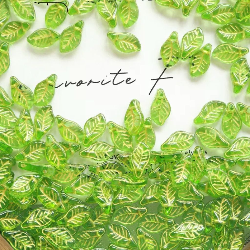 0 0今日新作  ガラス葉っぱ-ピカソ（1122）