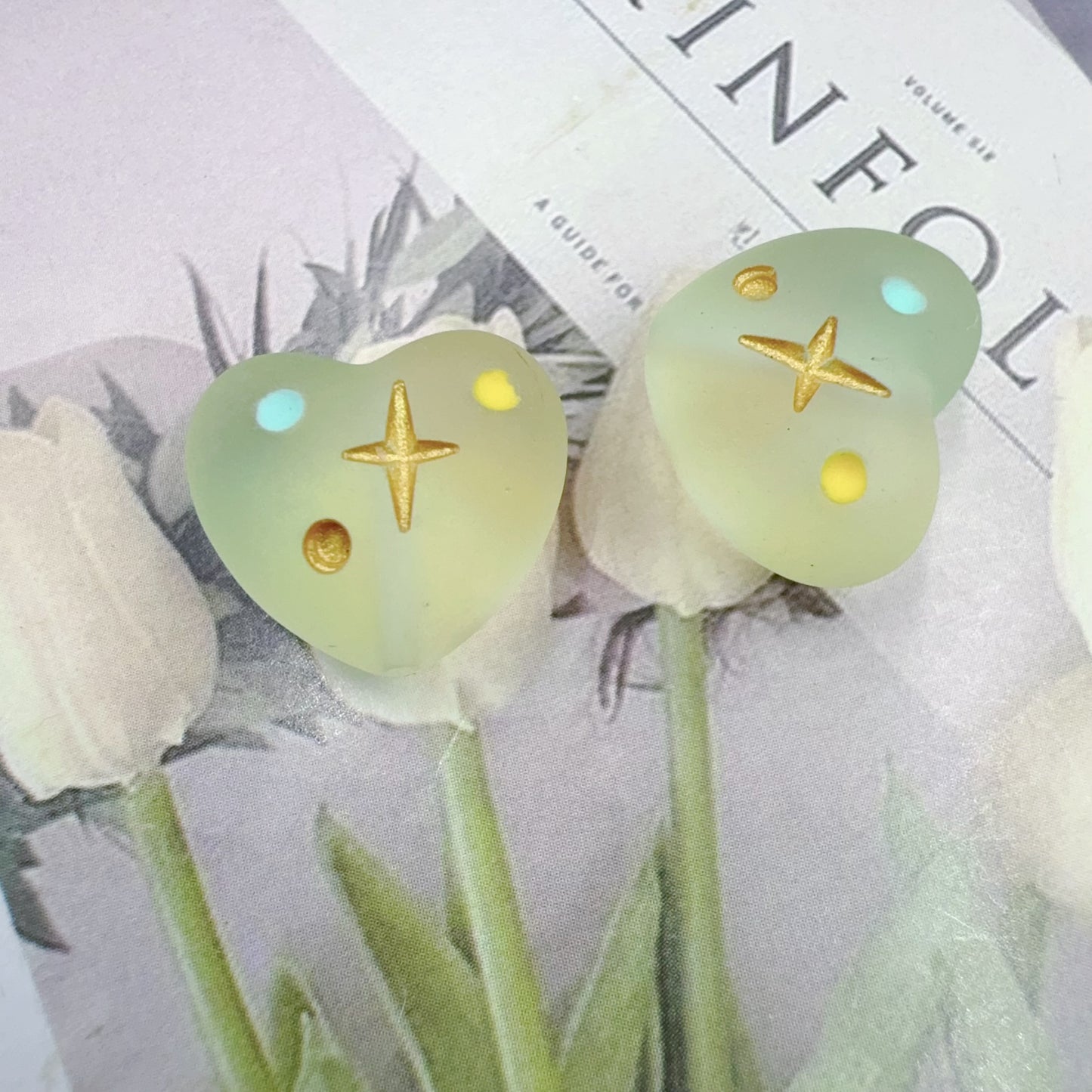 0特价 樹脂ハートフロストグラデーションカラー(0521)