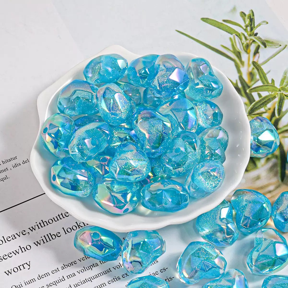 0 0今日新作 ファセットカットハート形ビーズ (0607)