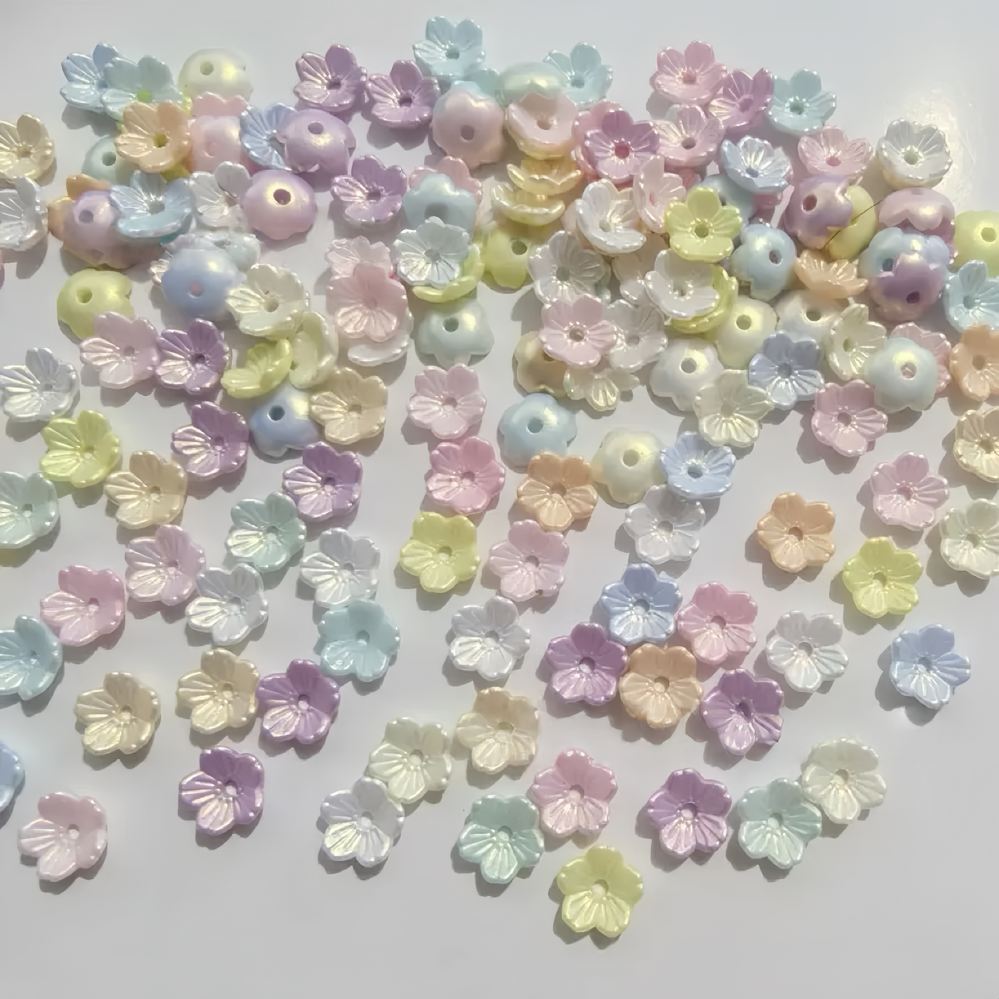 0 0今日新作 アクリルお花ーパールシェード金輝き(0130)