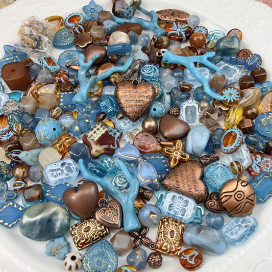 0 0今日新作 秋日のブルース  アクリル混ぜ(1027)