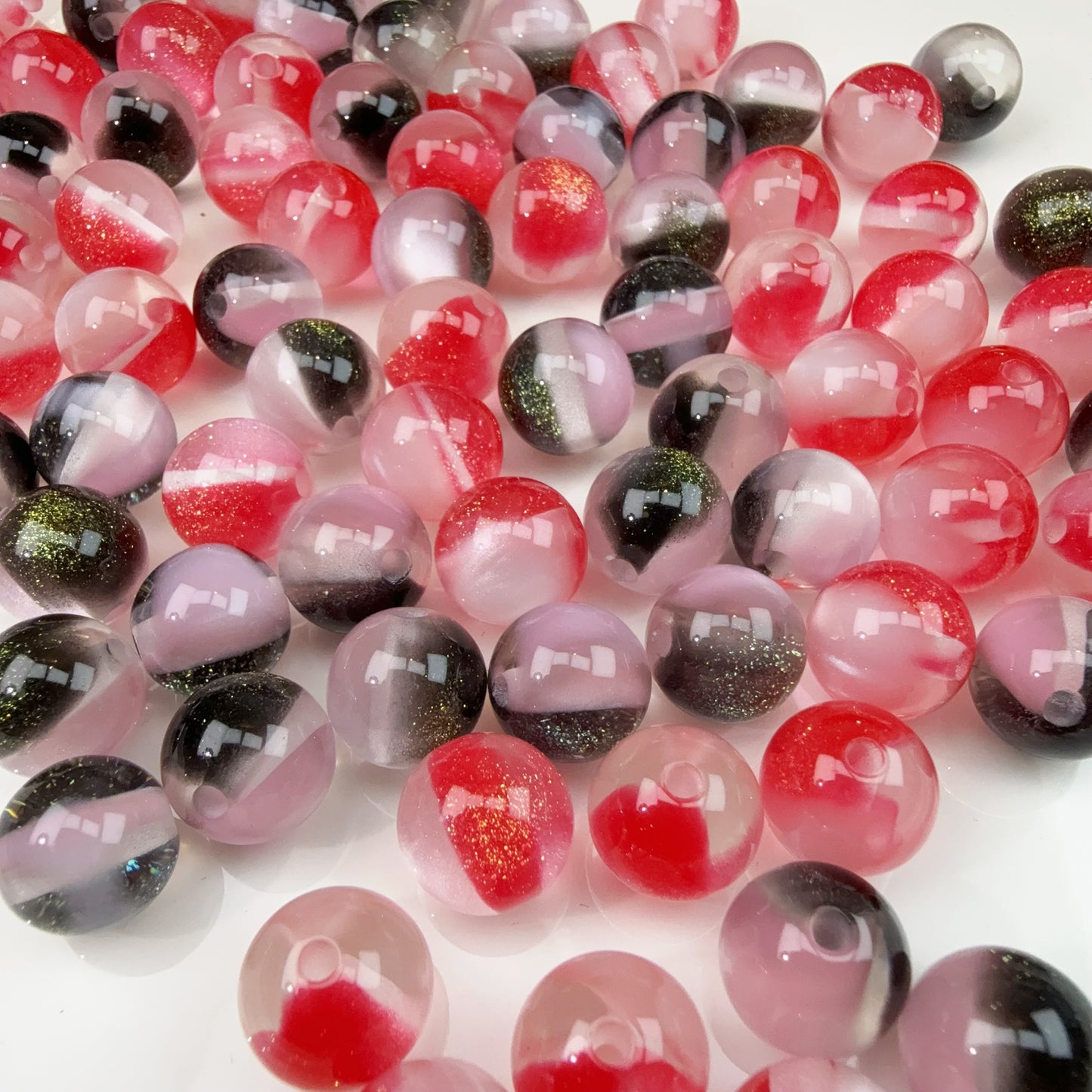 0 0今日新作 12ミリ満天星  色チェンジ 樹脂(1106)