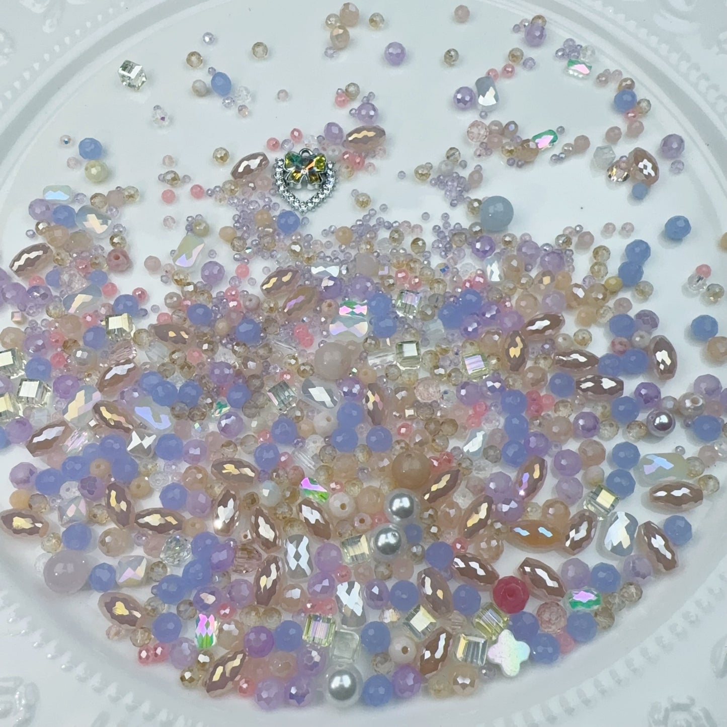 5-S ピンク紫 チビビーズ混ぜ(0216)
