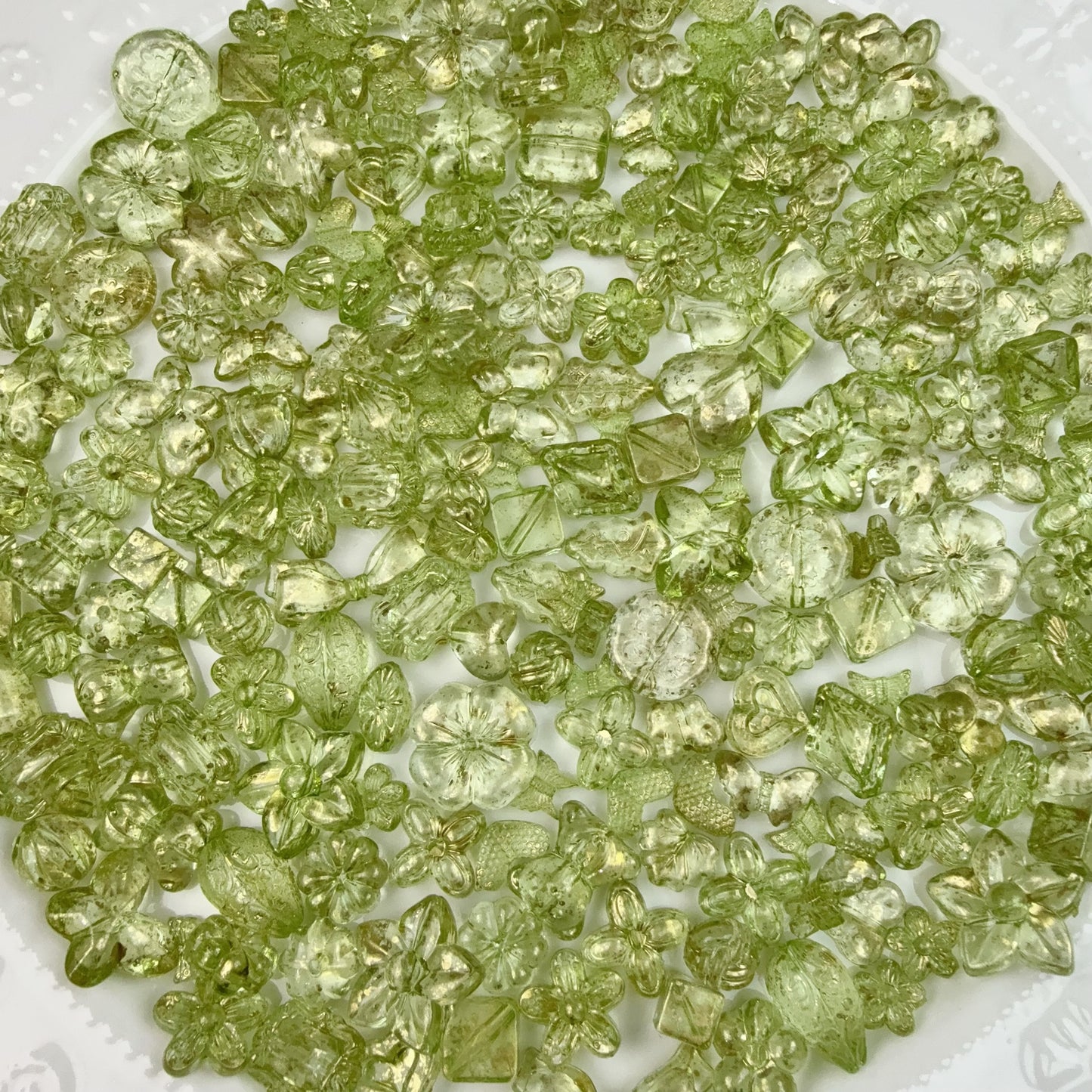 0 0今日新色 アクリルバロックークリア金描き(0601)