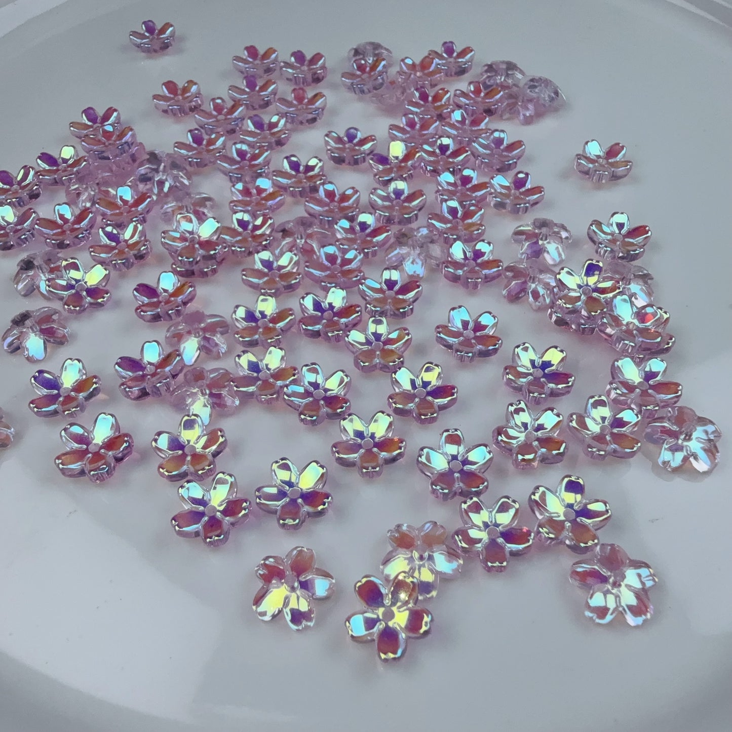 0 0今日新作 単色ツヤツヤメッキガラス桜(0929)