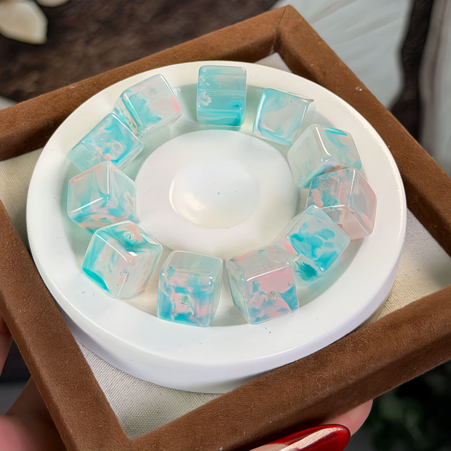 0 0今日新作 ゼリー ガラスキューブ (0124)