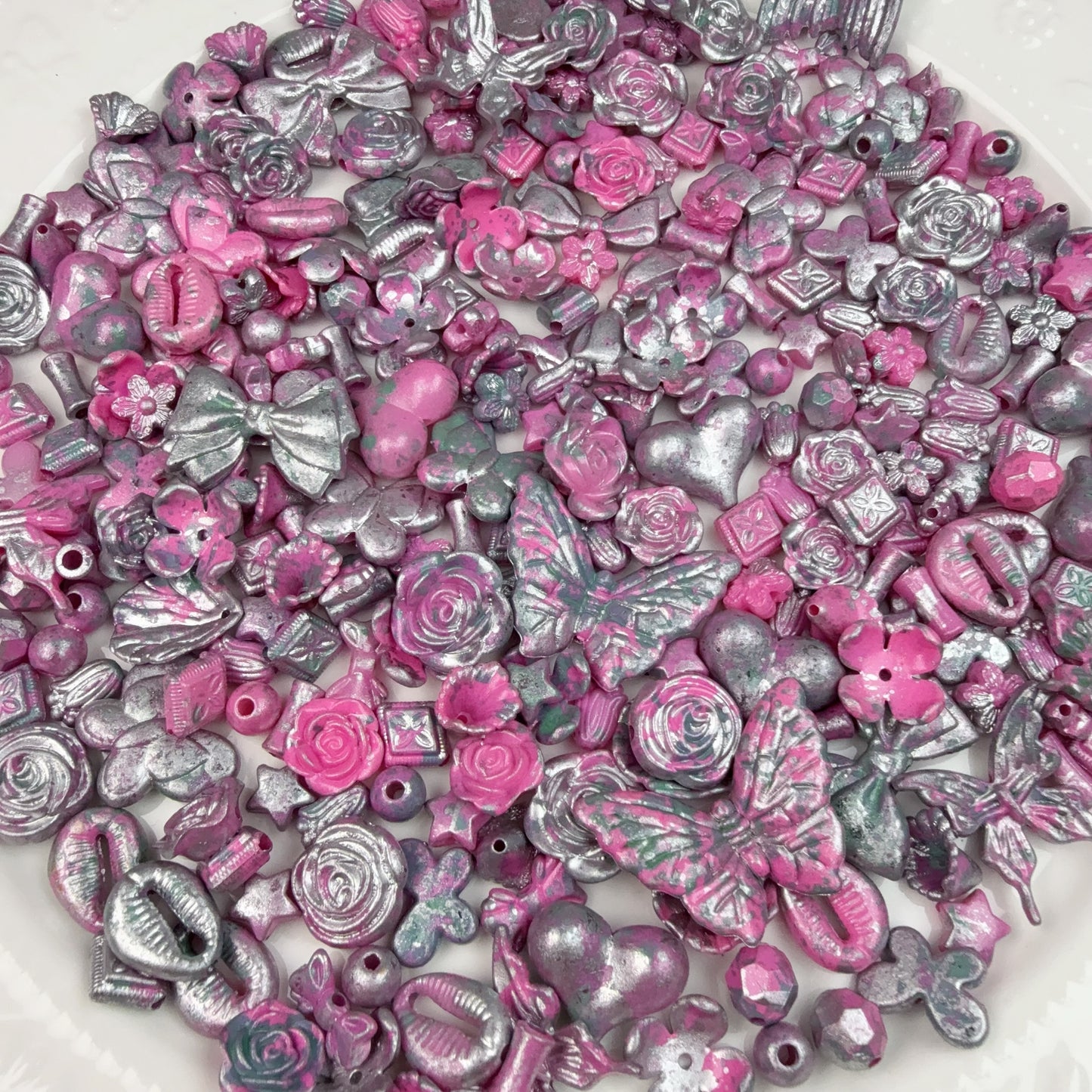 0 0今日新作 アンティークバロックーグレーラズベリー  アクリル混ぜ (0529)