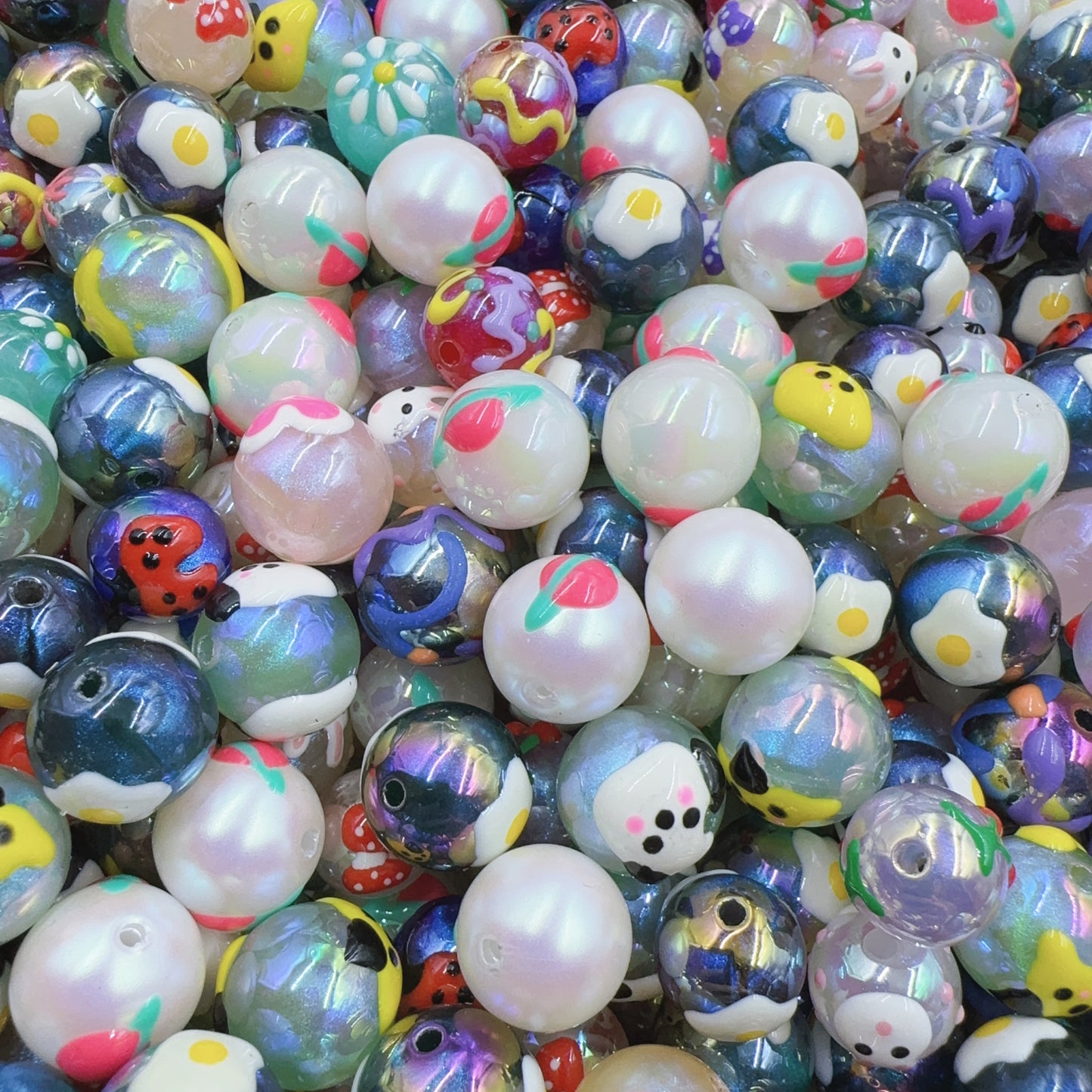 0 0今日新作  手描きのビーズ（0705）