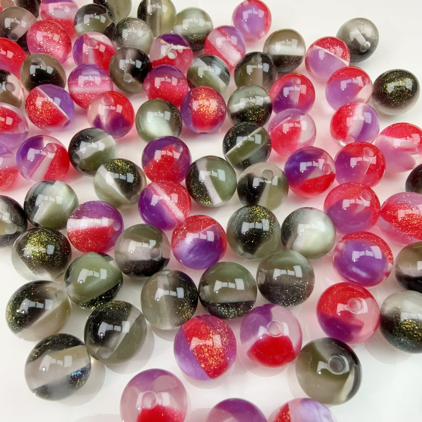 0 0今日新作 12ミリ満天星  色チェンジ 樹脂(1106)