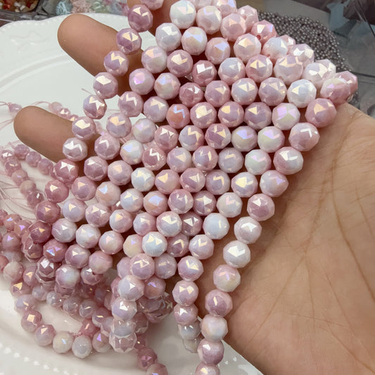 0 0今日新色メッキ磁器色グラデーションカット8mm(0516)