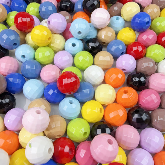 0 0今日新作 ミラーボールカットアクリルビーズ-12ミリ(0103)