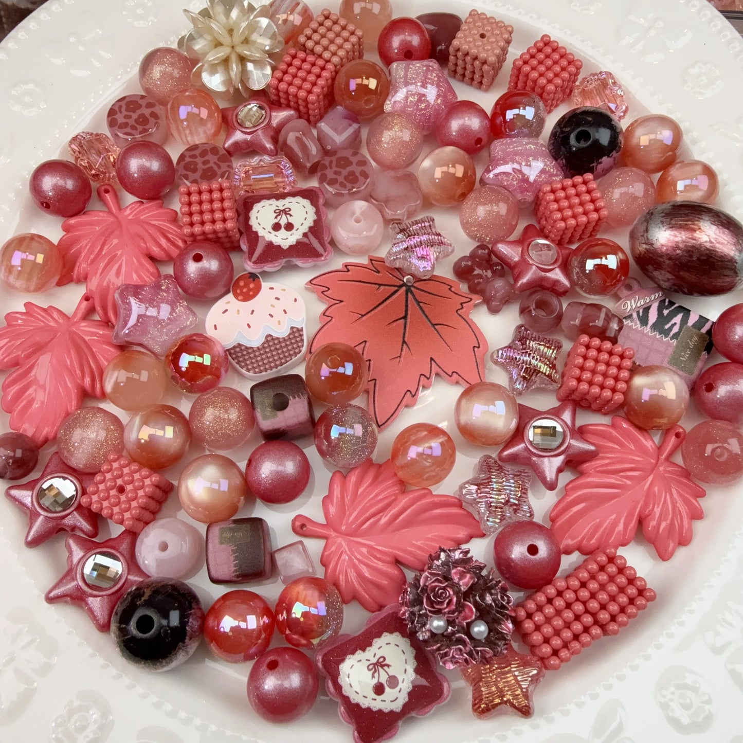 0 0今日新作 紅葉満喫 樹脂＆アクリル混ぜ(1101)