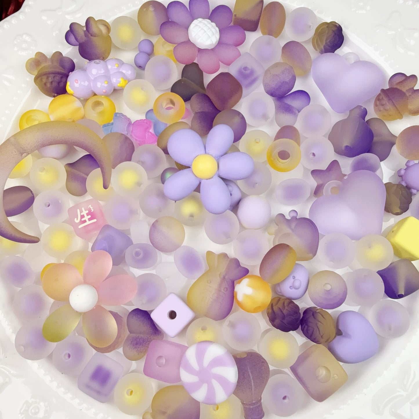 0 0今日新作 紫向日葵  アクリル混ぜ(0114)