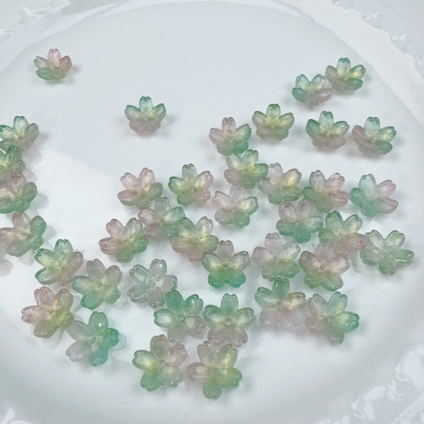 3-G 水墨桜 ガラスパーツ(0125)