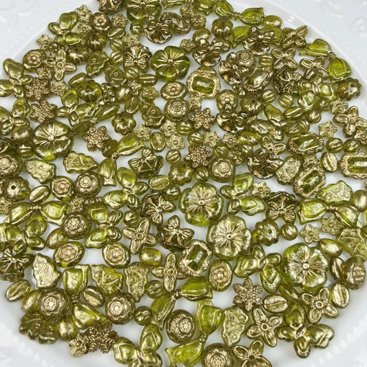 0 0今日新作 アクリルバロックー抹茶金(0702)