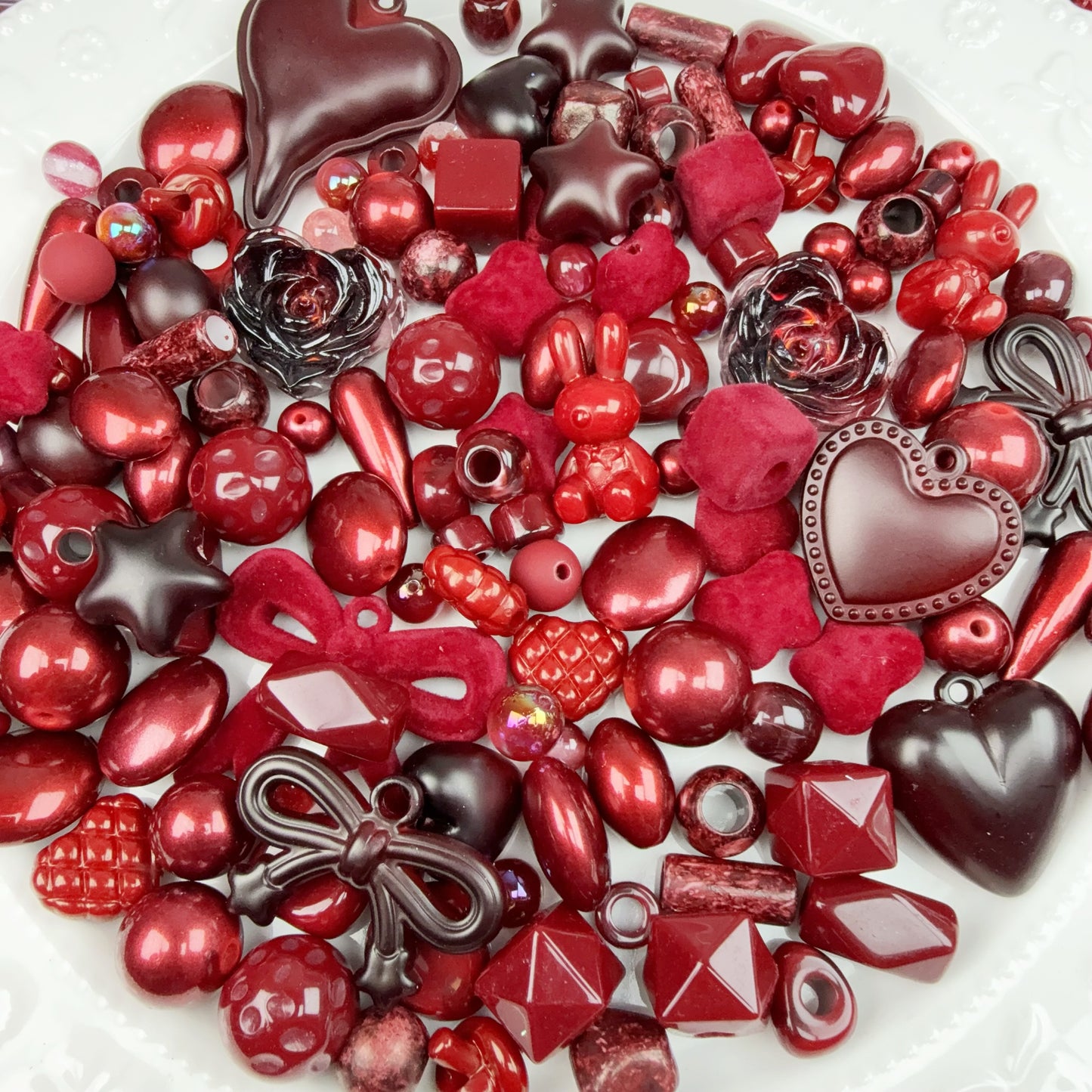 0 0今日新作 赤薔薇 アクリル混ぜ(1225)