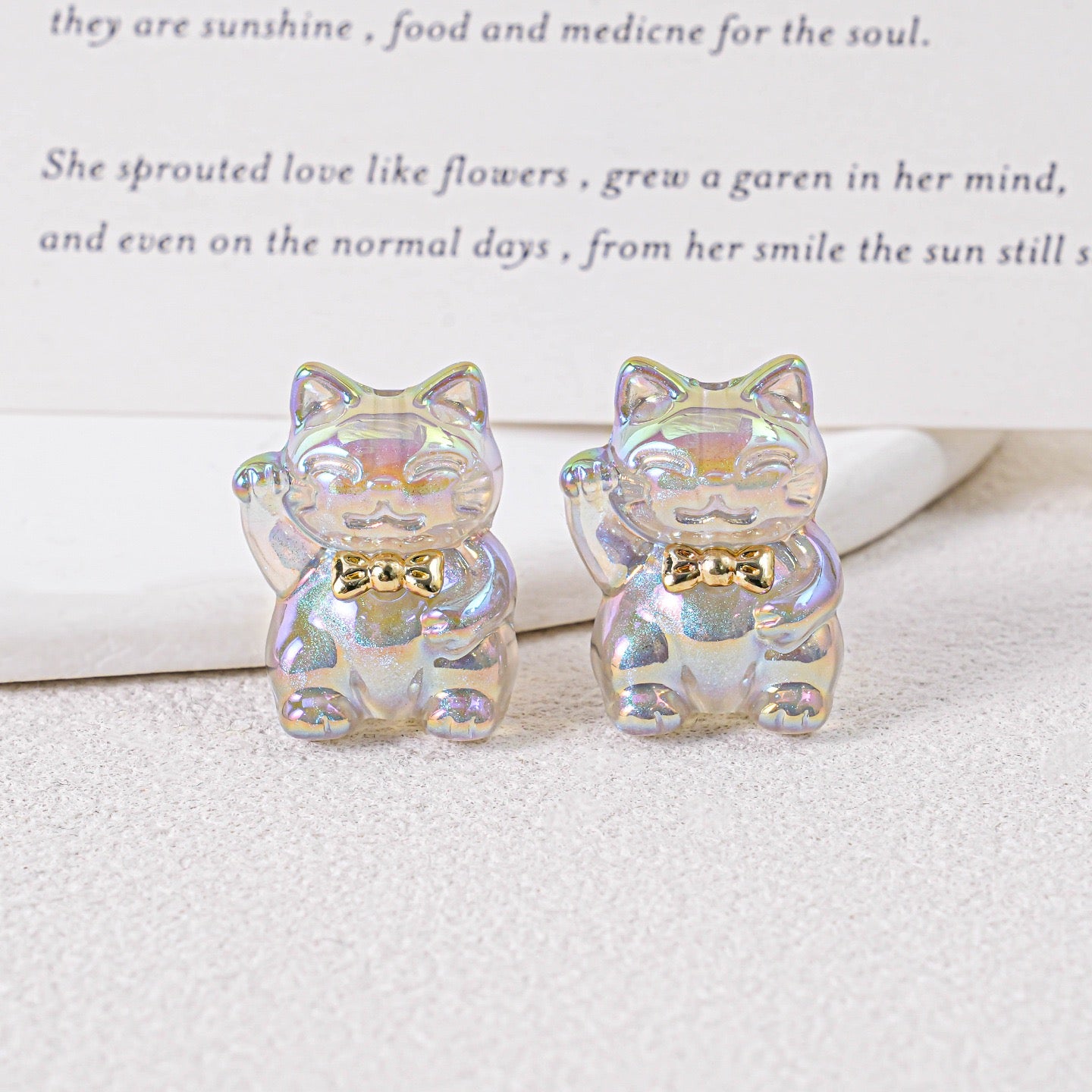 0 0今日新作 ミニチュア招き猫 树脂（1230）