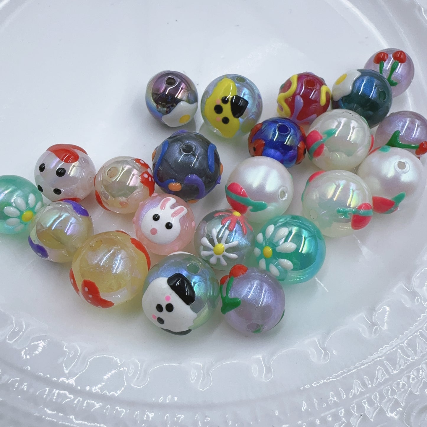 0 0今日新作  手描きのビーズ（0705）