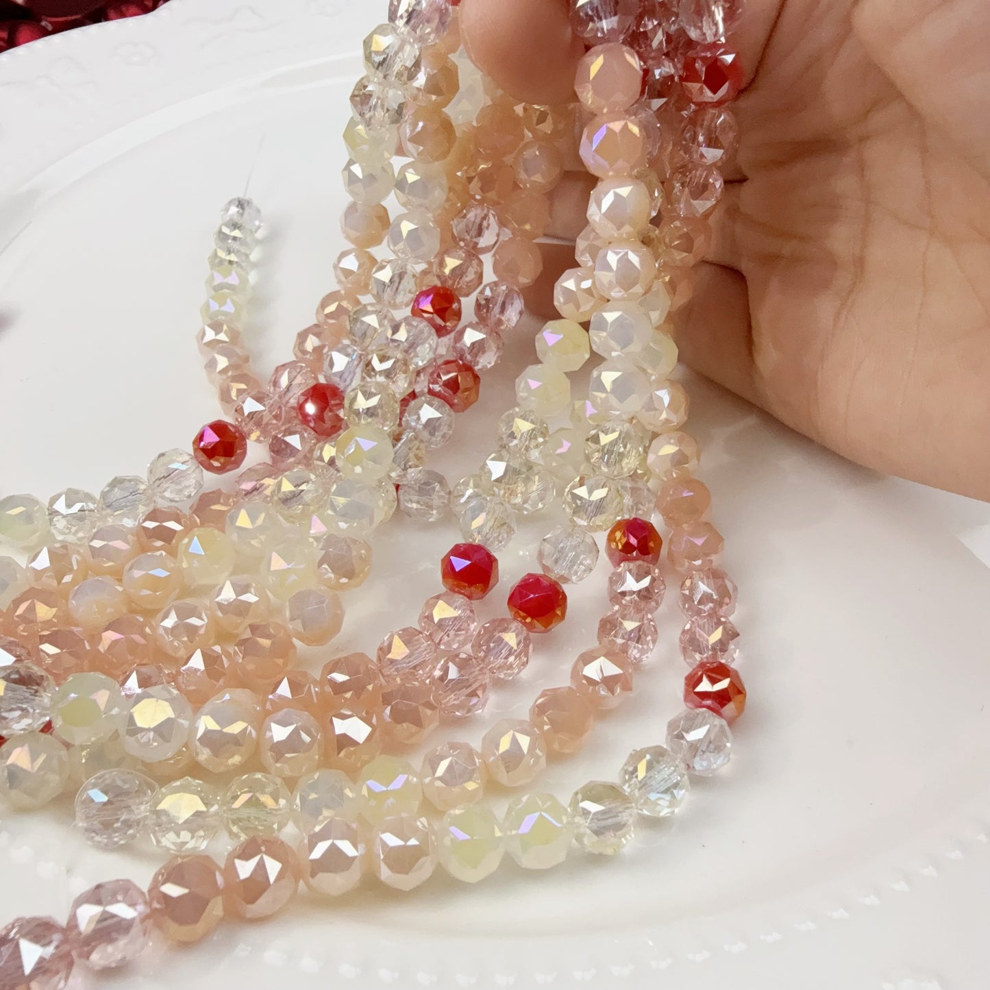 0 0今日新作 花ボールーカラー8ミリシリーズ(0102)