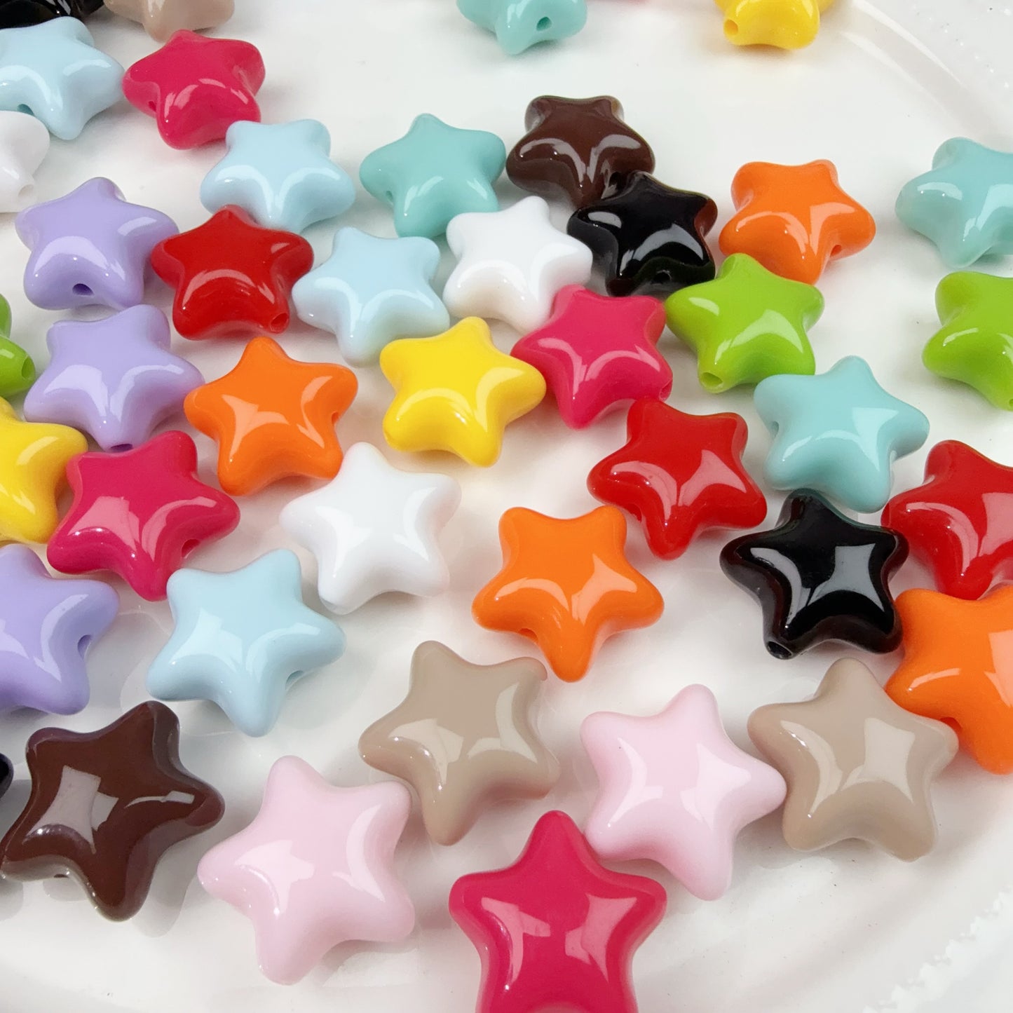 0 0今日新作 20ミリツヤツヤハート＆星(0107)