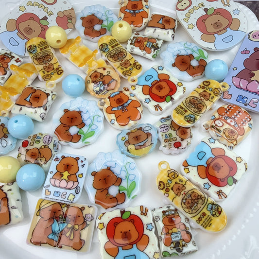 0 0今日新作 カピバラ アクリル混ぜ(0929)