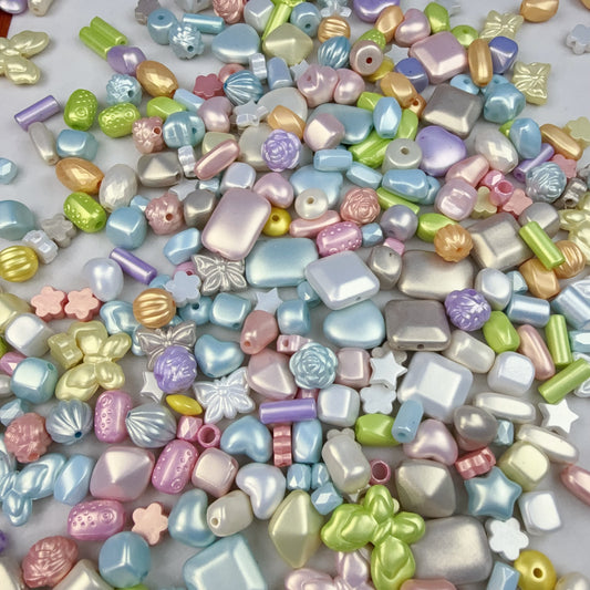 0 0今日新作 カラフルパール混ぜ アクリル(0624)