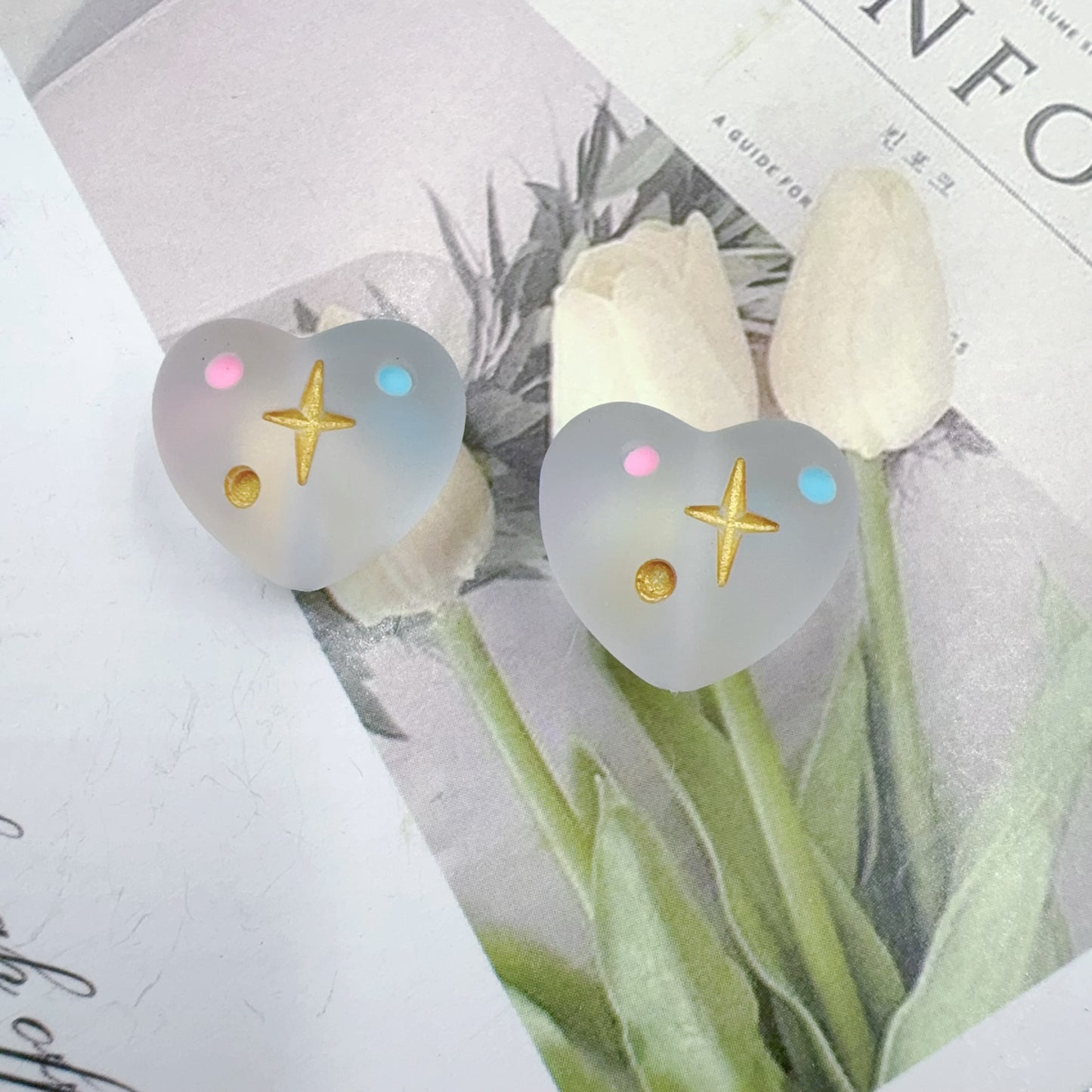 0特价 樹脂ハートフロストグラデーションカラー(0521)