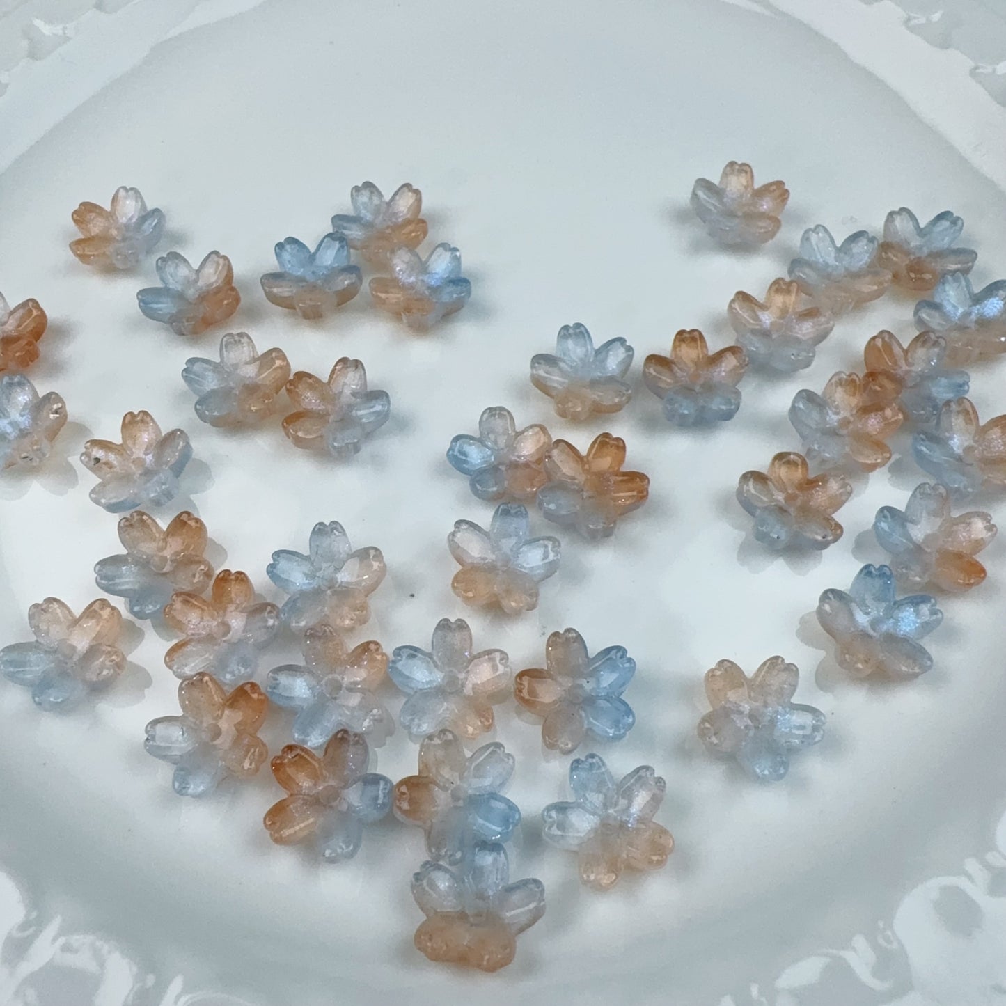 3-G 水墨桜 ガラスパーツ(0125)