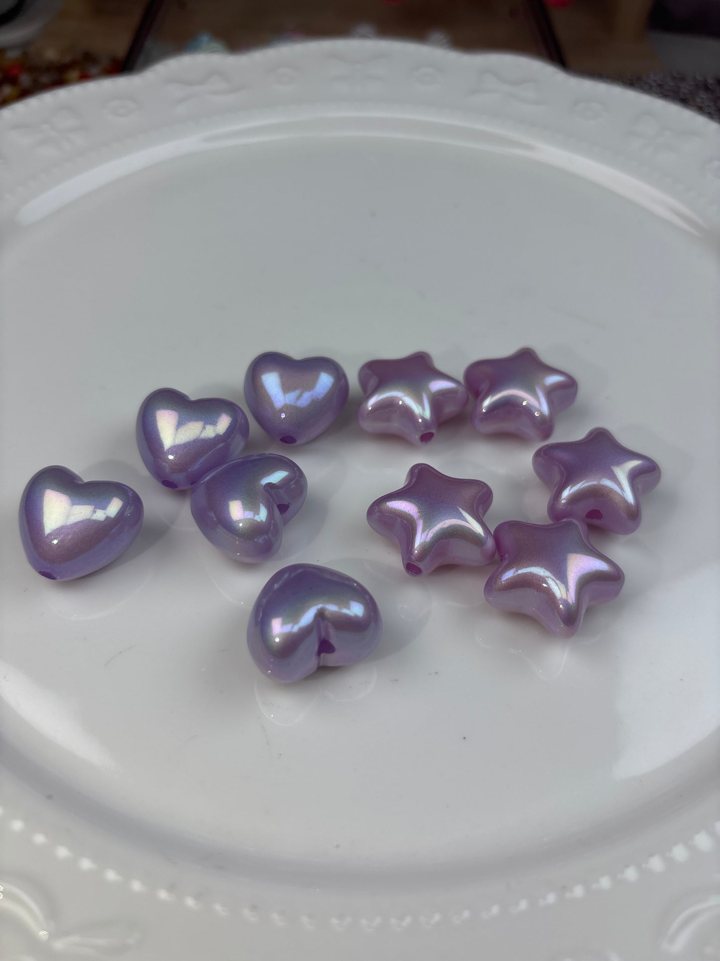 0 0今日新色 ぷっくりハート&リボン  20ミリぐらい（0523）