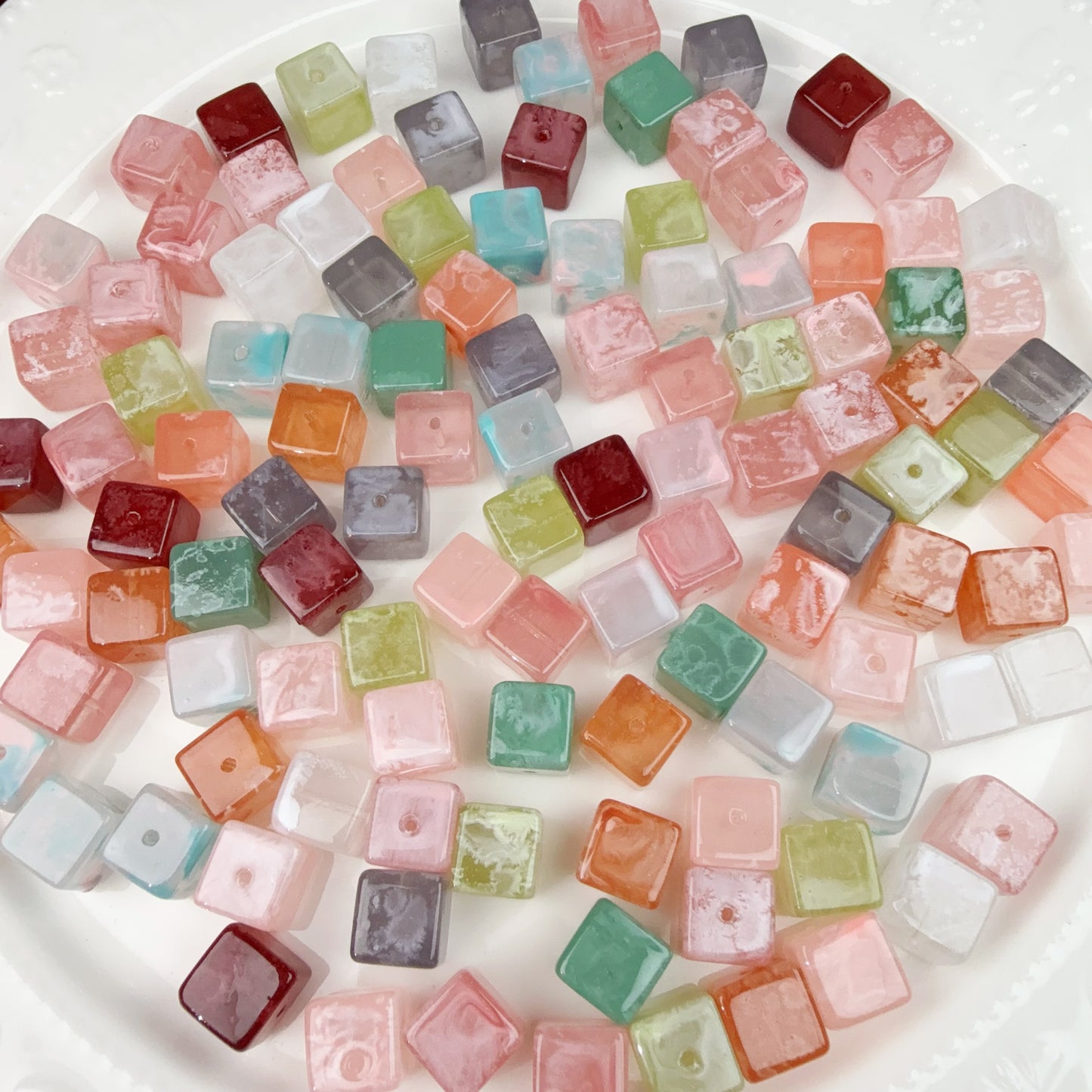 0 0今日新作 ゼリー ガラスキューブ (0124)