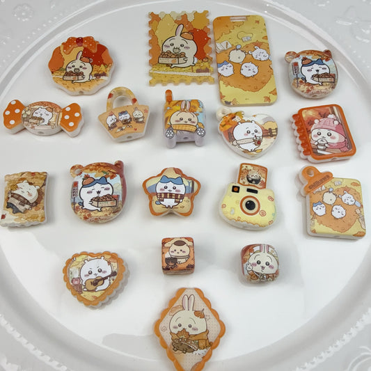 0 0今日新作 ちいかわ ーオレンジ アクリル混ぜ(1115)