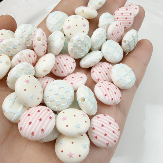 0 0今日新作  月餅ビーズ（1214）