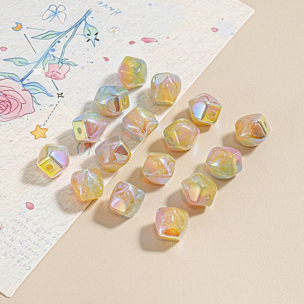 0 今日新作 敦煌の細かいキラめきを持つ三色ストーン（0609）