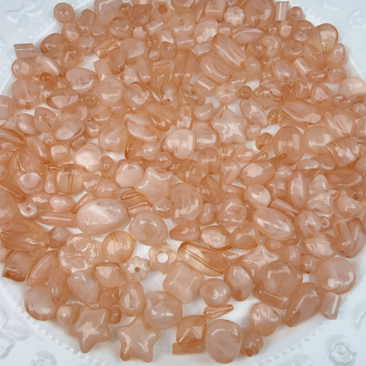 0 0今日新作 雲霧ーオレンジピンク  アクリル混ぜ(1210)