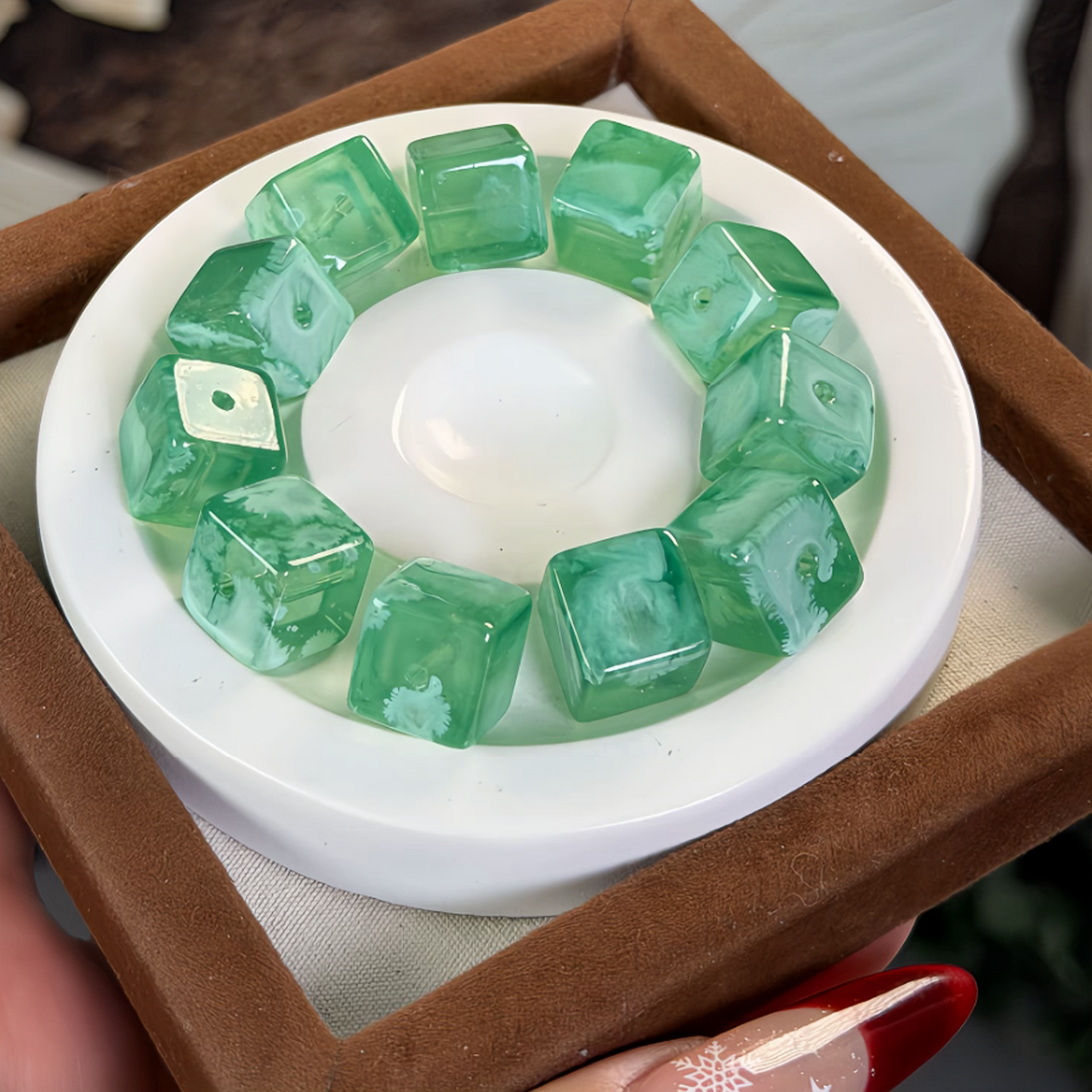 0 0今日新作 ゼリー ガラスキューブ (0124)