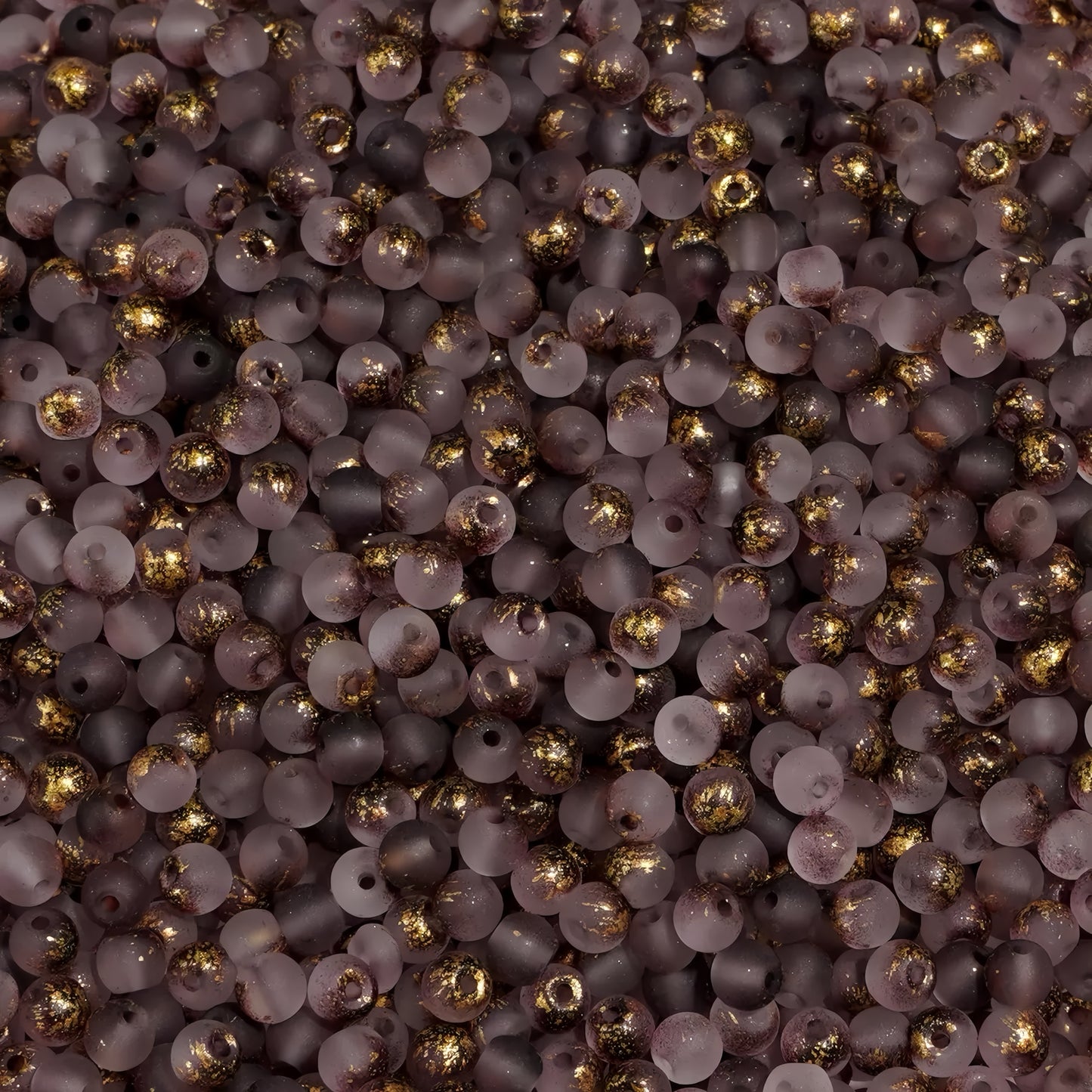 0 0今日新作 金撒きフロストラウンドシードビーズ チビビーズ(0117)