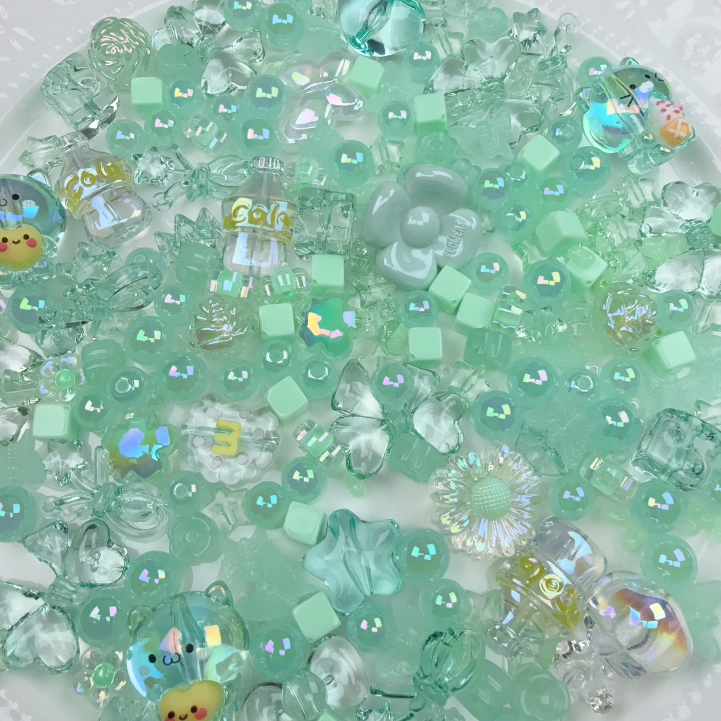 0 0今日新作 アイスミント アクリル混ぜ(0721)