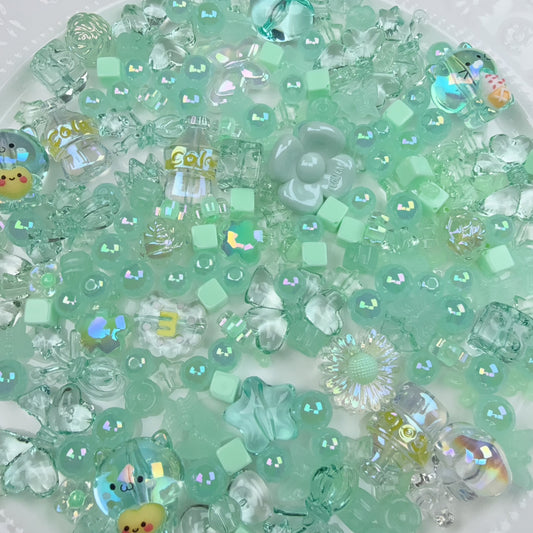 0 0今日新作 アイスミント アクリル混ぜ(0721)