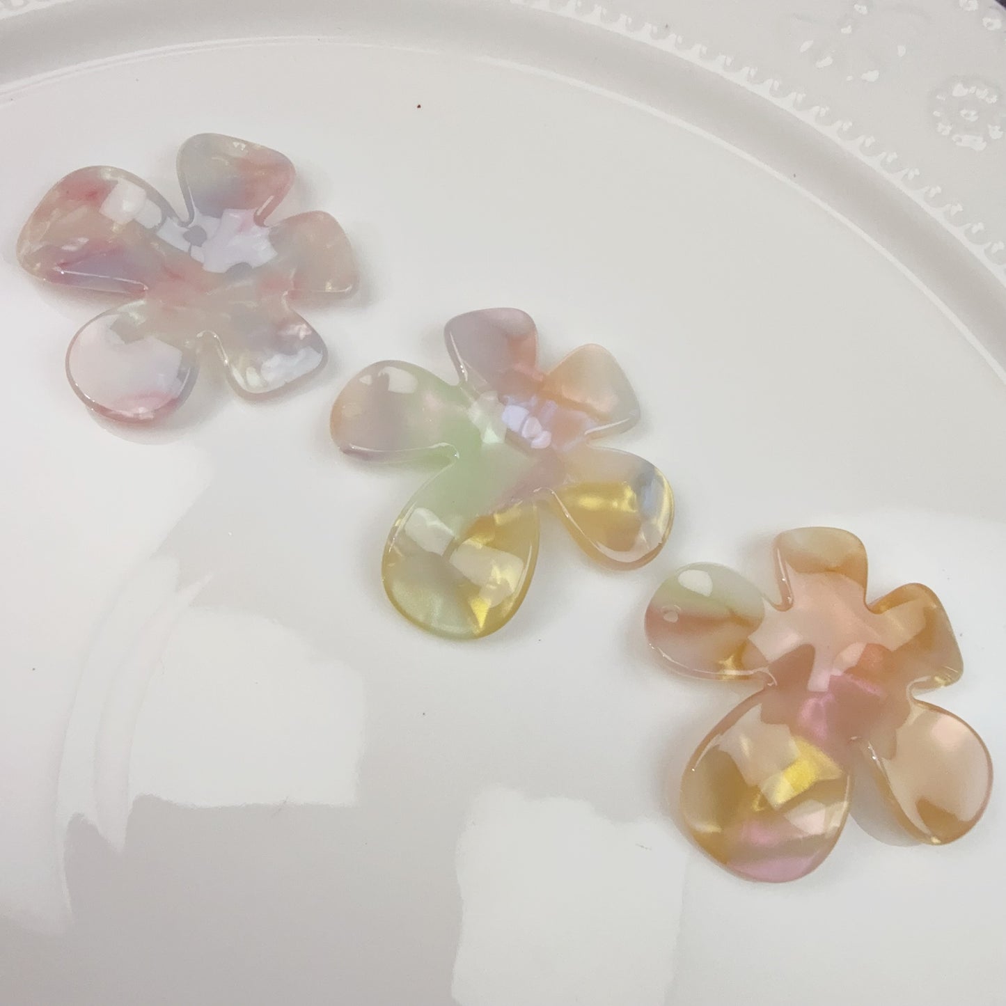 0 0今日新作 酢酸お花 穴付き(0416)